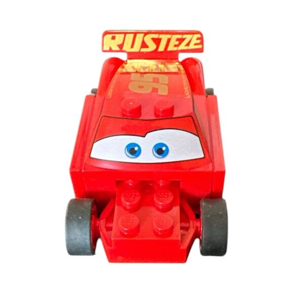 Lego Crs011 Lightning McQueen Red 'RUSTEZE Disney Cars Parts & Pieces - Picture 2 of 5